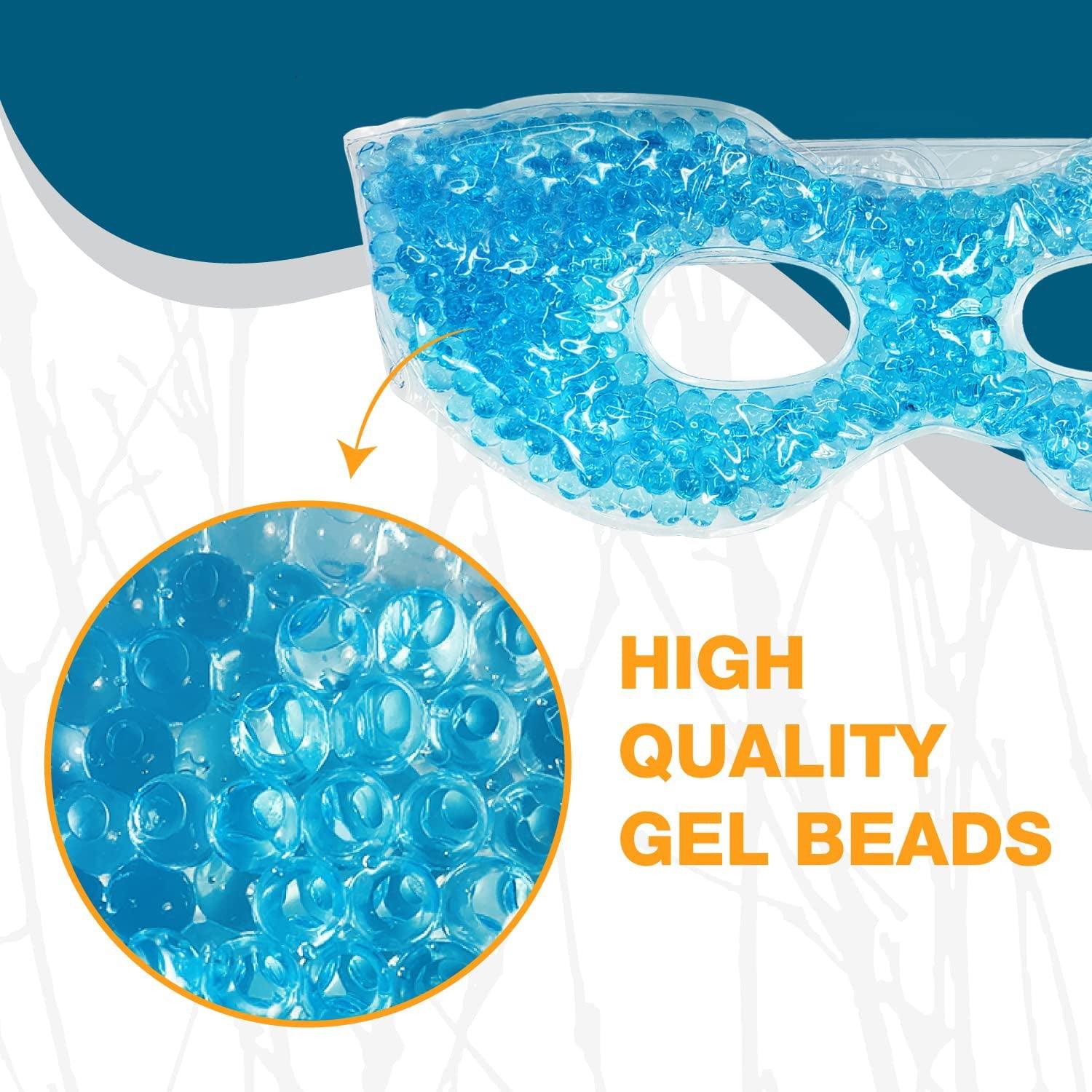 Eye Mask Cooling Gel - Reusable Cooling Eye Mask Gel with Gel beads Health & Beauty - Tophatter Daily Deals