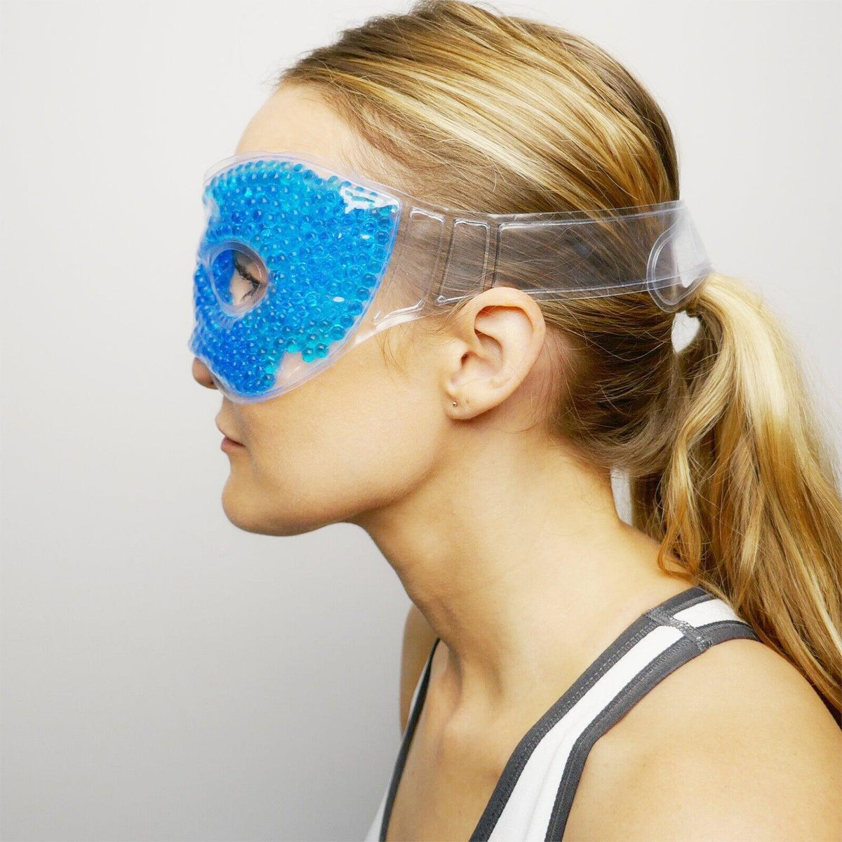 Eye Mask Cooling Gel - Reusable Cooling Eye Mask Gel with Gel beads Health & Beauty - Tophatter Daily Deals