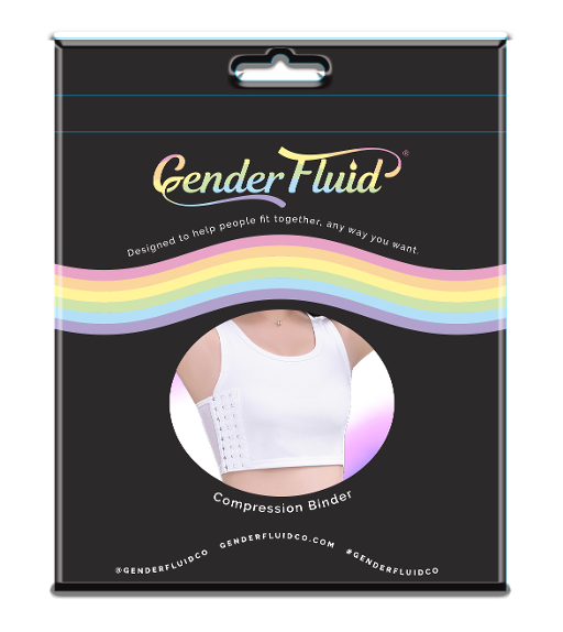 Gender Fluid Chest Compression Binder White 2XL Unisex Mesh Support Top > Gender > Compression Binders - Tophatter Daily Deals