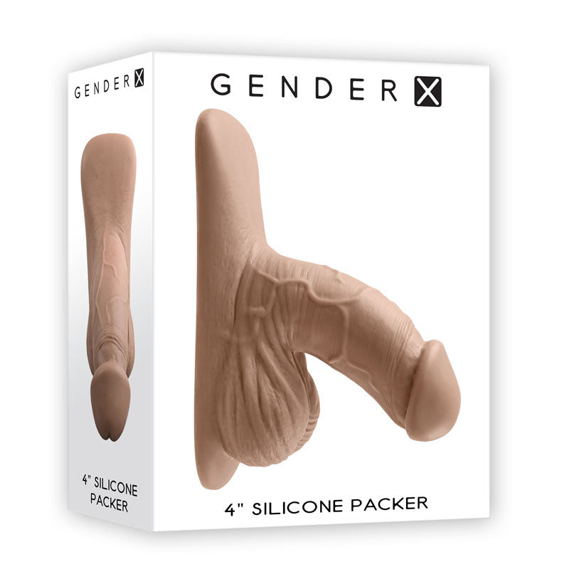 Gender X 4 Inch Silicone Packer Medium (Tan) – Body-Safe Silicone Packer > Gender > Packers - Tophatter Daily Deals