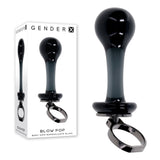 Gender X Blow Pop (Black) – Glass Butt Plug > Glass > Toys - Tophatter Daily Deals
