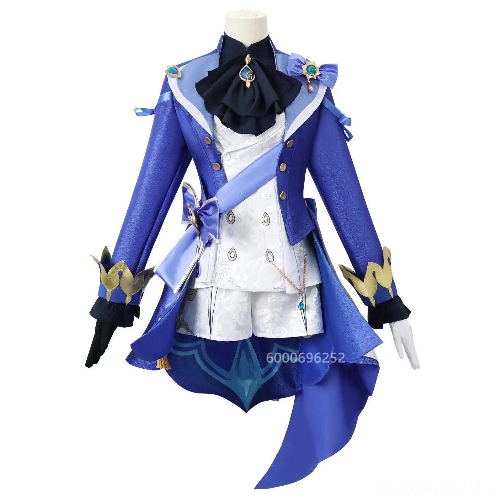 Genshin Impact Fontaine Furina Focalors Cosplay Costume Black and White Uniform with Wig and Hat for Comic Con and Cosplay - Tophatter Daily Deals
