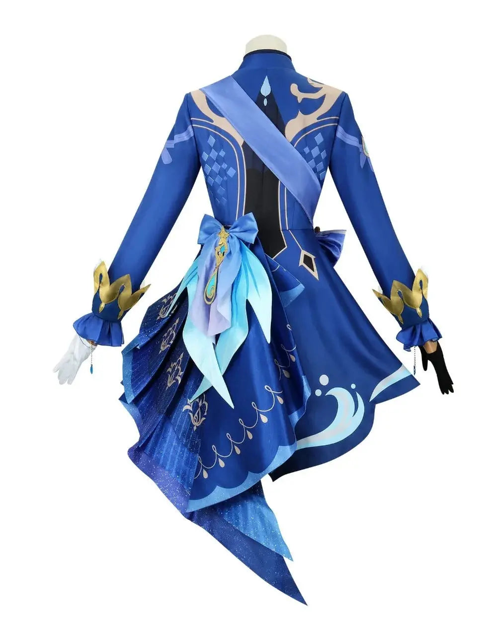 Genshin Impact Fontaine Furina Focalors Cosplay Costume Black and White Uniform with Wig and Hat for Comic Con and Cosplay - Tophatter Daily Deals