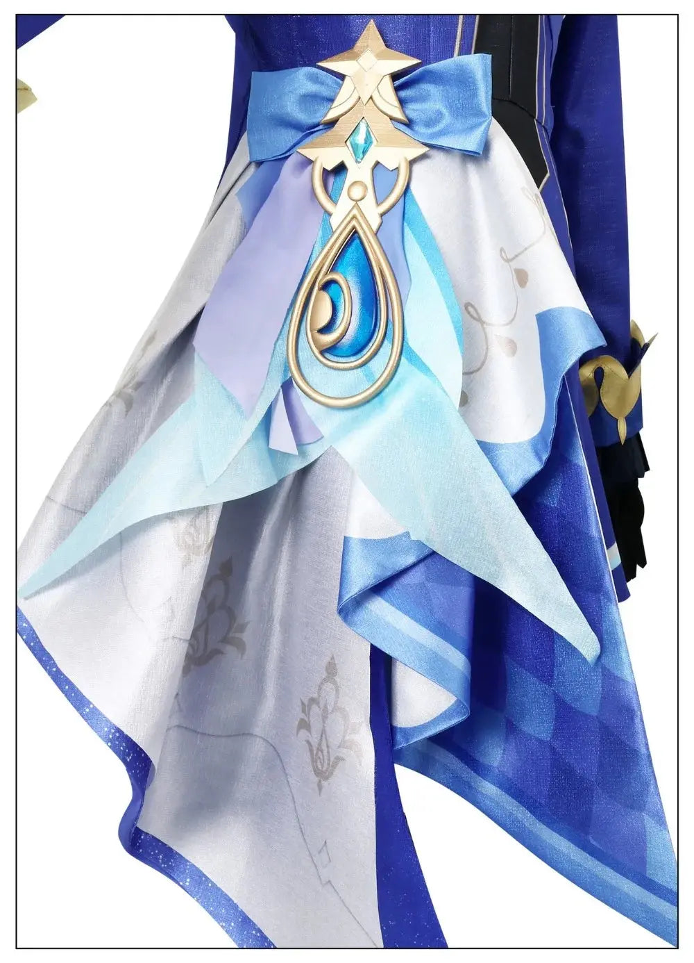 Genshin Impact Fontaine Furina Focalors Cosplay Costume Black and White Uniform with Wig and Hat for Comic Con and Cosplay - Tophatter Daily Deals