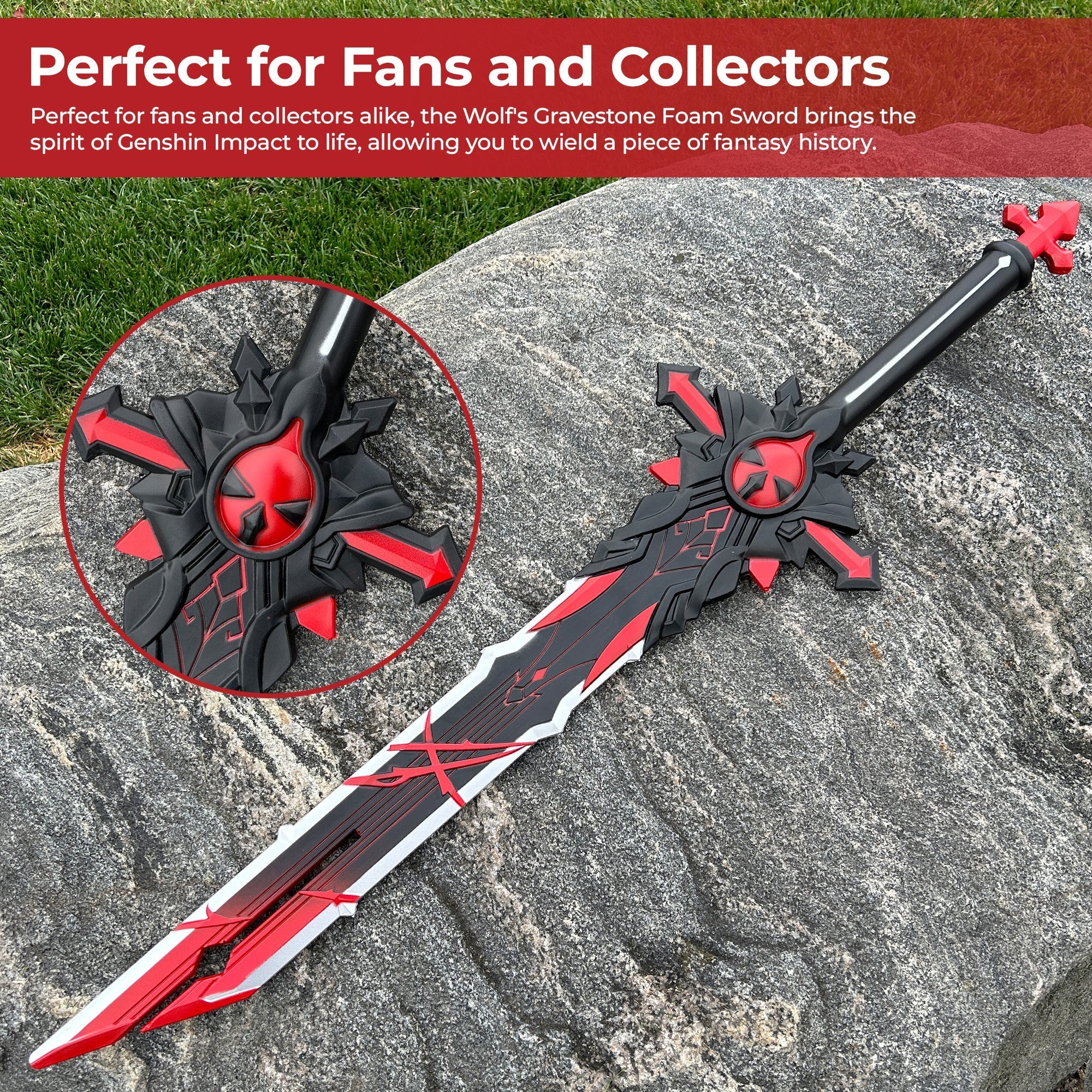 Genshin Impact Wolf Gravestone Foam Sword Foam Products - Tophatter Daily Deals