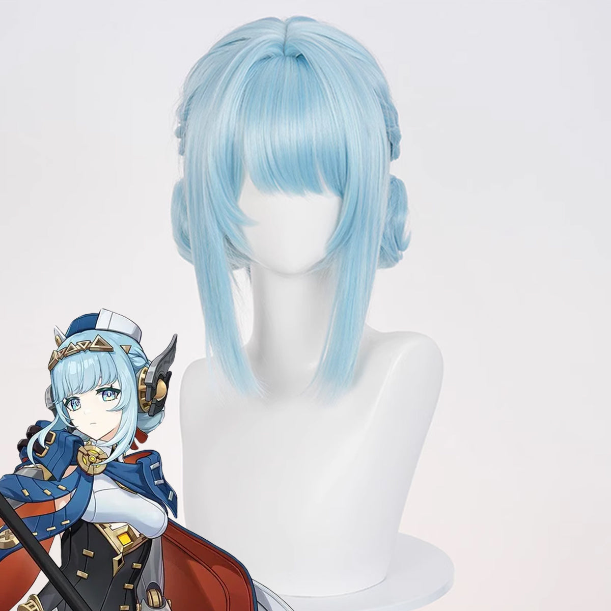 Genshin Impact Ineffa Blue Cosplay Wig Wig - Tophatter Daily Deals