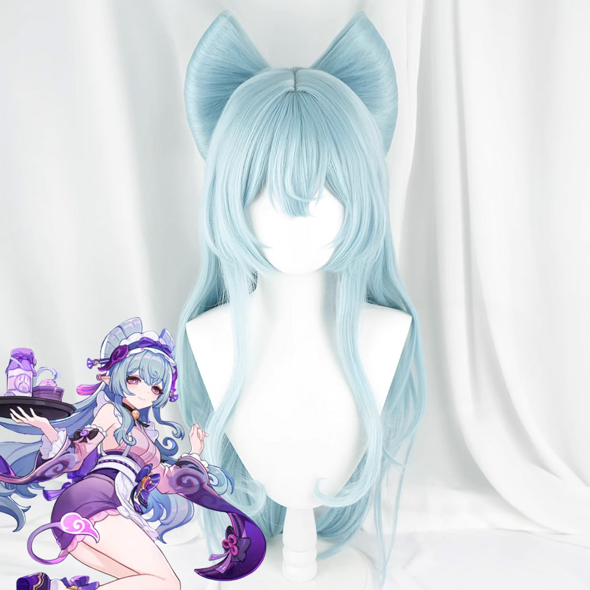Genshin Impact Yumemizuki Mizuki Blue Cosplay Wig Wig - Tophatter Daily Deals