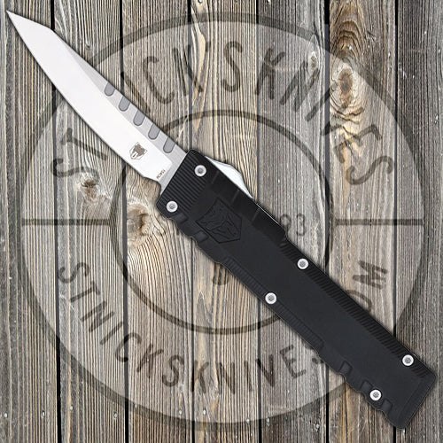 Cobratec Gentlemans OTF - Black 154CM Knife, Drop Not Serrated - GENTBLKCM154DNS Knives - Tophatter Daily Deals