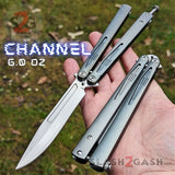 Gentlemans Butterfly Knife Channel Balisong w/ Adjustable Spring Latch Knife-Balisong - Tophatter Daily Deals