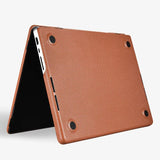 MacBook Pro Leather Case 14 16 Inch Textured Slim Shell - Tophatter Daily Deals