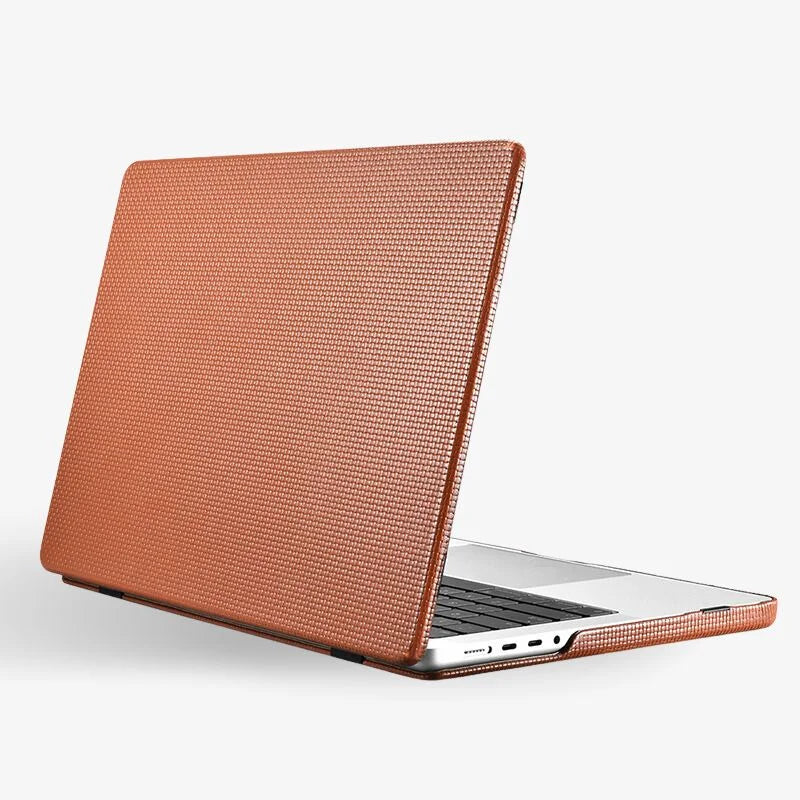 MacBook Pro Leather Case 14 16 Inch Textured Slim Shell - Tophatter Daily Deals