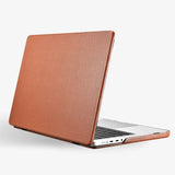 MacBook Pro Leather Case 14 16 Inch Textured Slim Shell - Tophatter Daily Deals