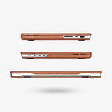MacBook Pro Leather Case 14 16 Inch Textured Slim Shell - Tophatter Daily Deals