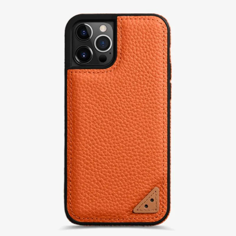 Leather Iphone 13 Case Red Slim Luxury Protective Cover Orange - Tophatter Daily Deals
