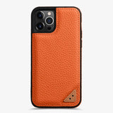 Leather Iphone 13 Case Red Slim Luxury Protective Cover Orange - Tophatter Daily Deals