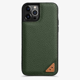 Leather Iphone 13 Case Red Slim Luxury Protective Cover Olive Green - Tophatter Daily Deals