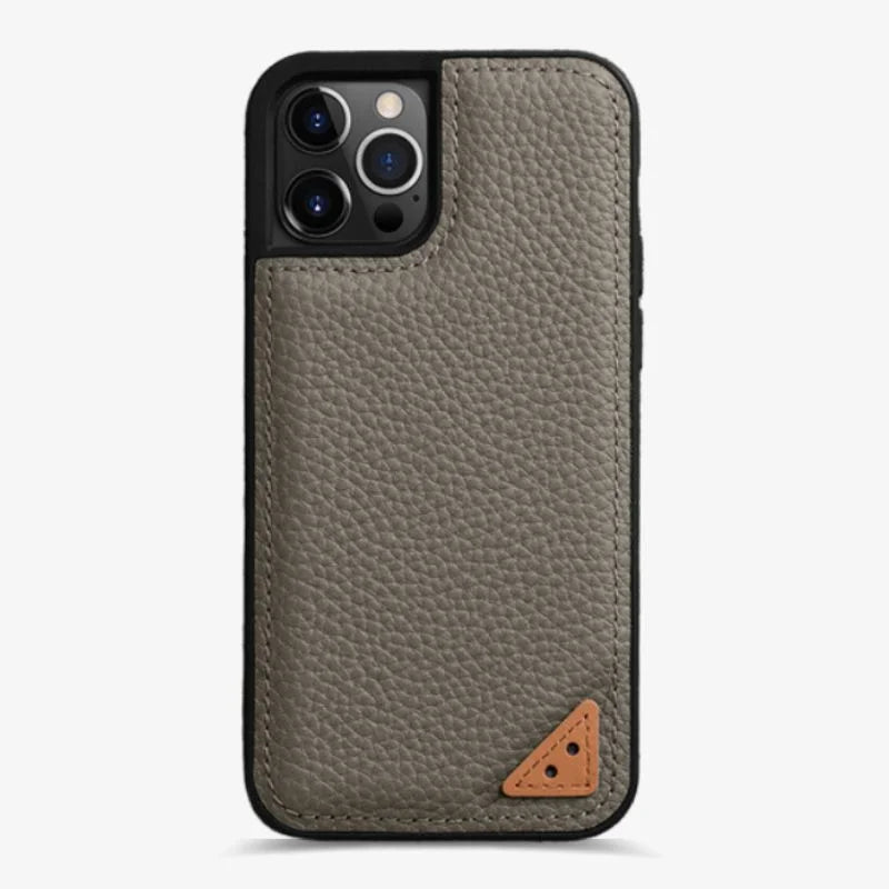 Leather Iphone 13 Case Red Slim Luxury Protective Cover Elephant Grey - Tophatter Daily Deals
