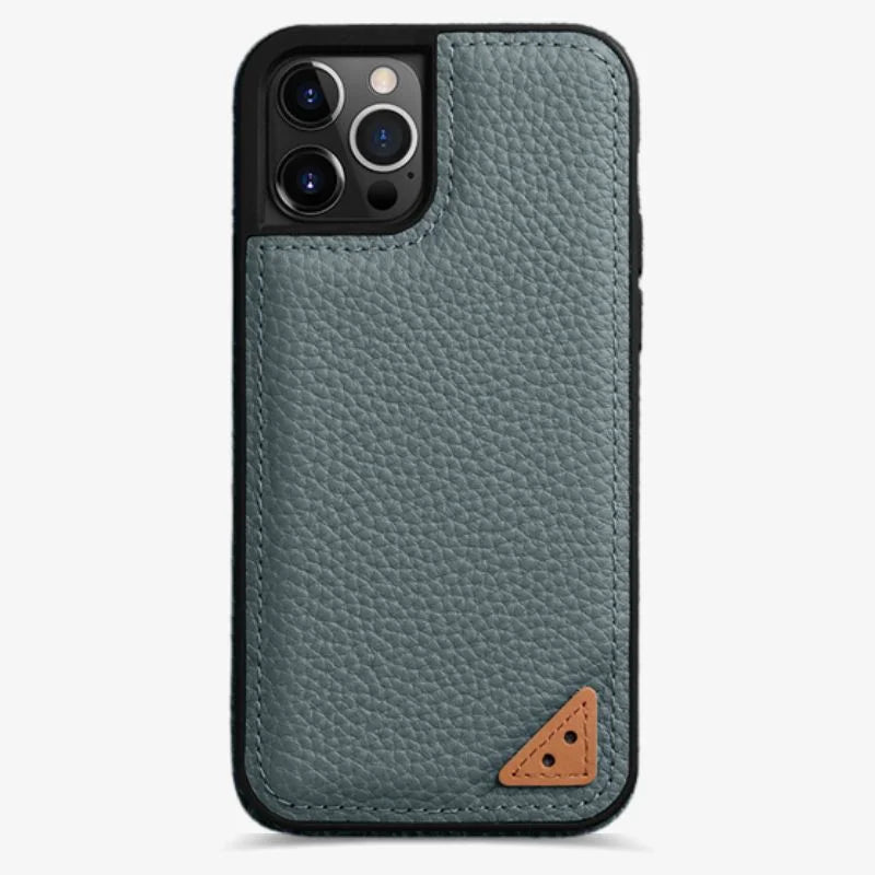 Leather Iphone 13 Case Red Slim Luxury Protective Cover Linen Blue - Tophatter Daily Deals