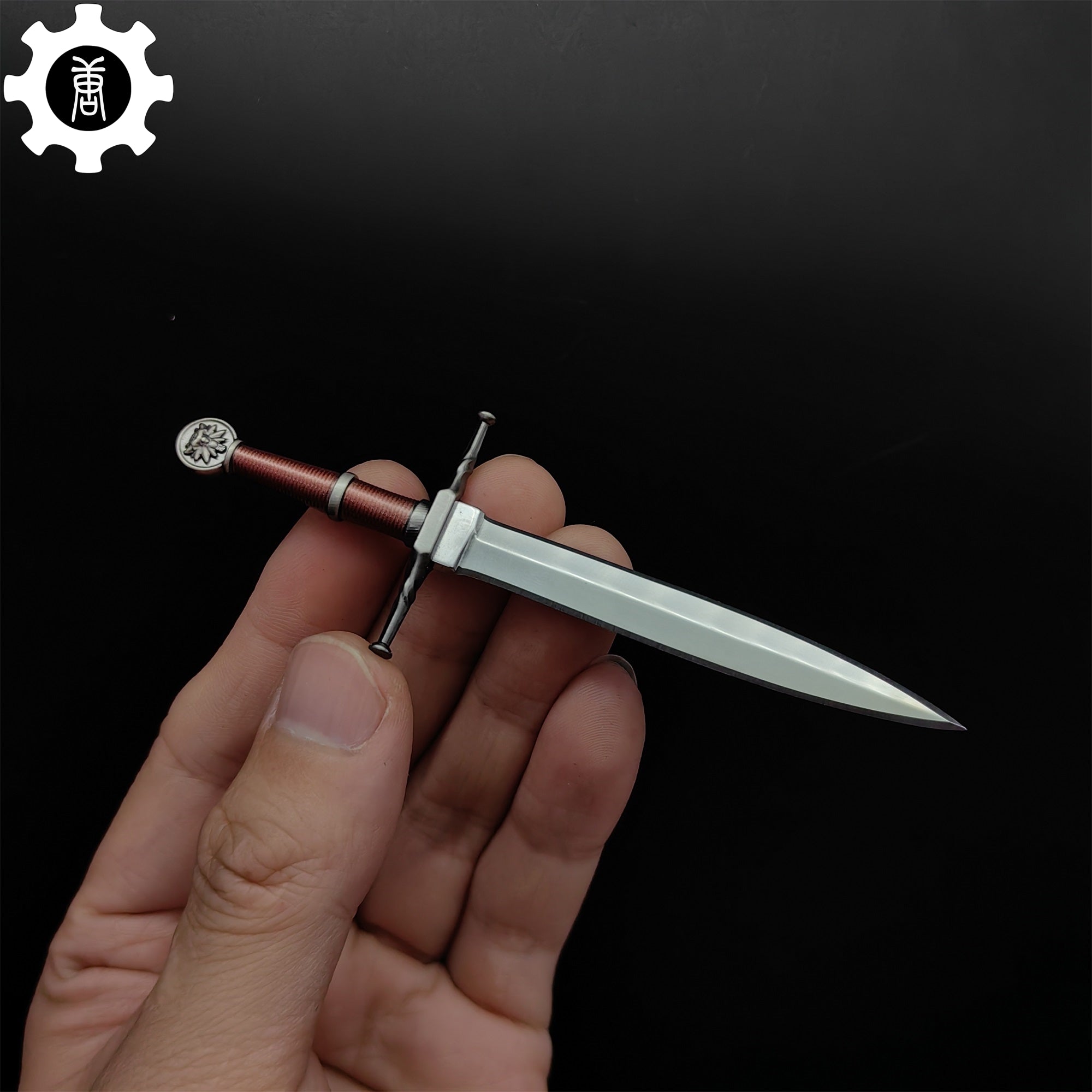 Geralt Steel Sword Mini Metal Replica EDC Knife - Tophatter Daily Deals