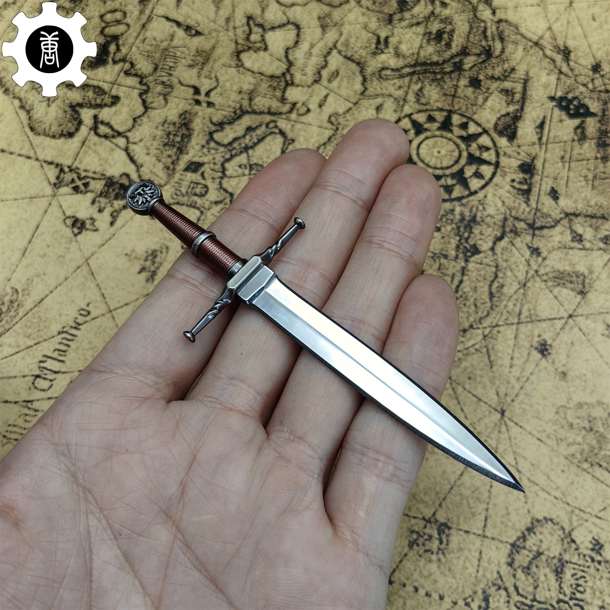 Geralt Steel Sword Mini Metal Replica EDC Knife - Tophatter Daily Deals