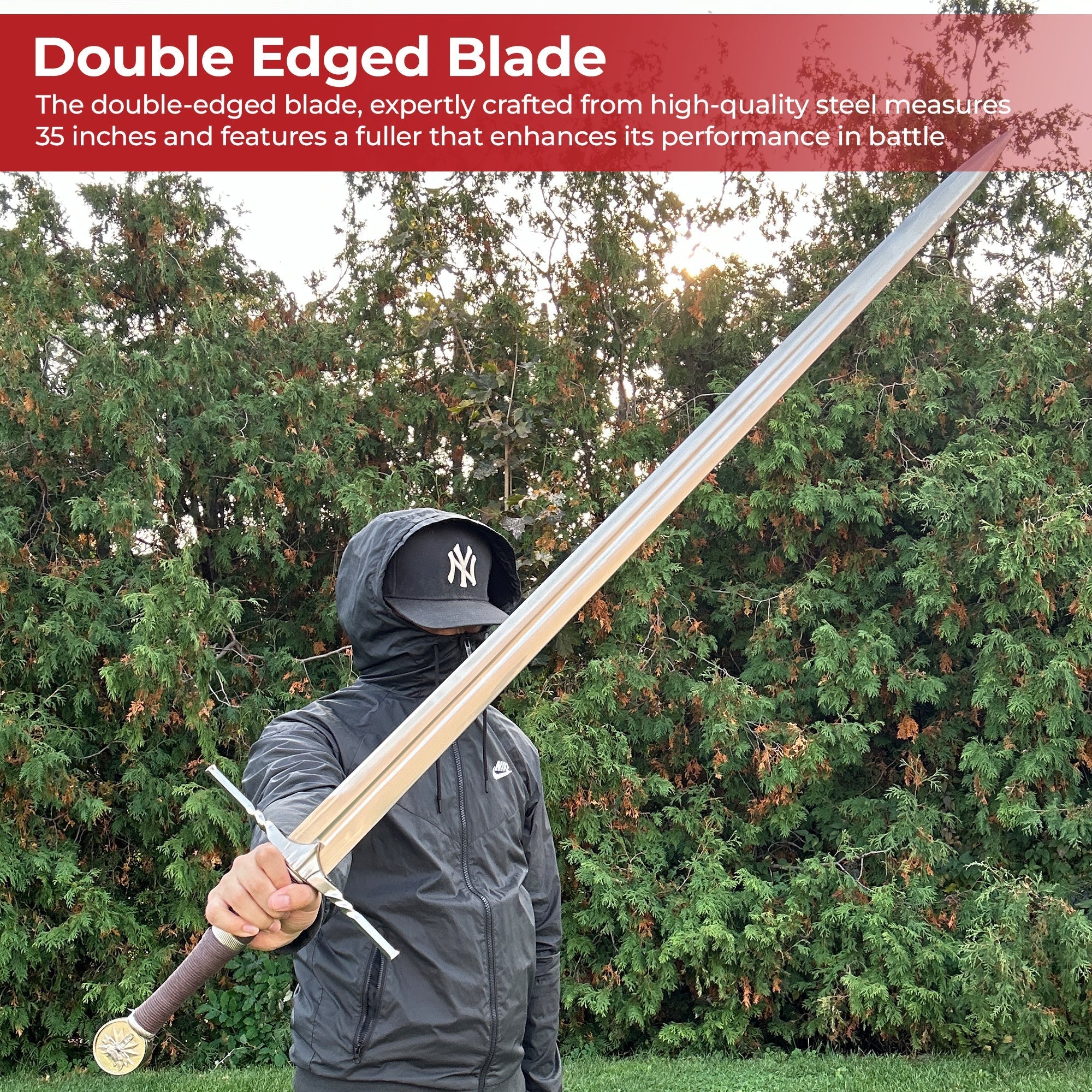 Geralt of Rivia Steel Sword Swords - Tophatter Daily Deals