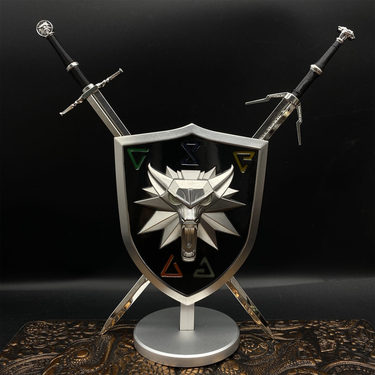 Geralt Wolf School Shield & Swords USA Only - Tophatter Daily Deals