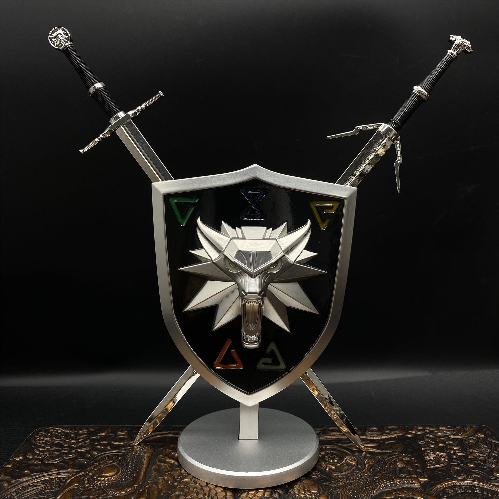 Geralt Wolf School Shield & Swords - Tophatter Daily Deals