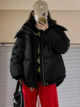 Insulating Women's Parka - Oversized Quilted, Winter Black - Tophatter Daily Deals
