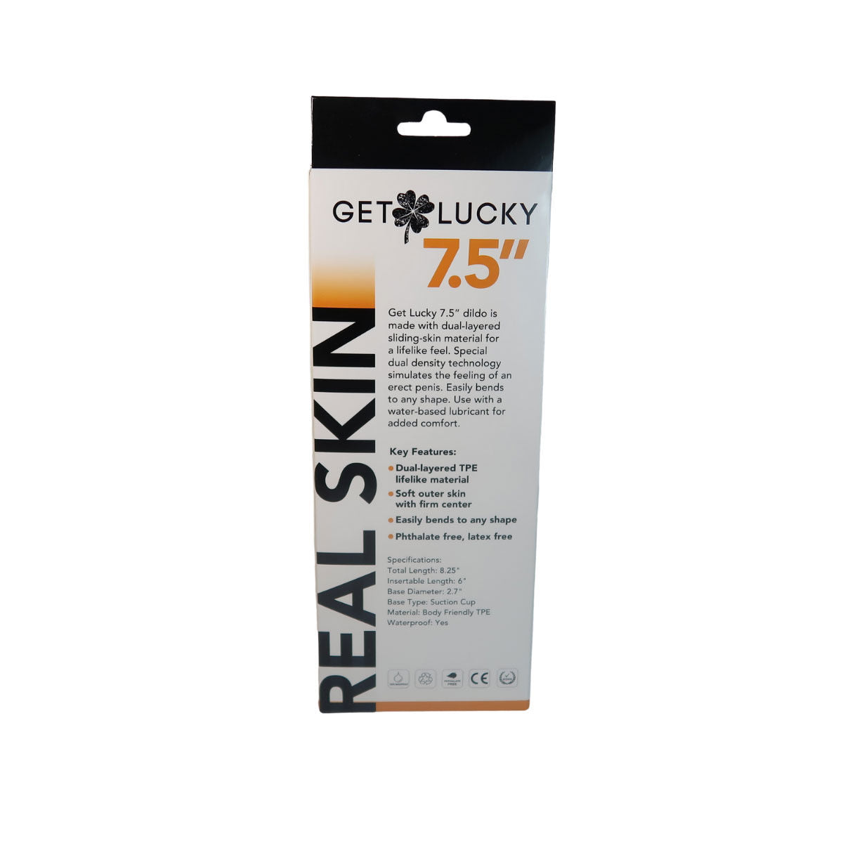 Get Lucky 7.5 Inch Realistic Dark Brown Dildo > Dildos > Realistic Dildos - Tophatter Daily Deals