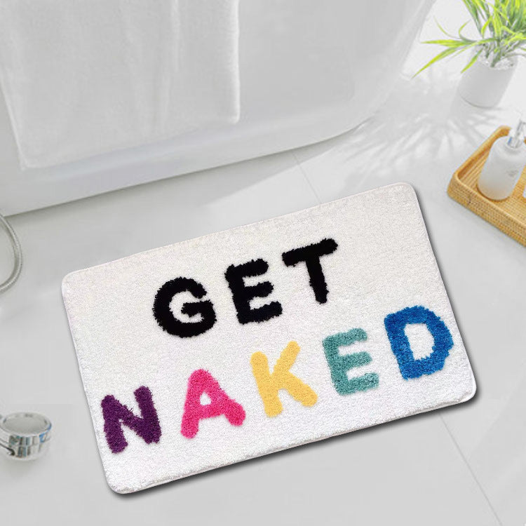 Get Naked Bathroom Mat Rainbow 50x80cm Bathmat - Tophatter Daily Deals
