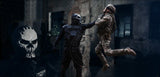 Tactical Airsoft Mask Motorcycle Halloween Full Face Skull - Black God Face Mask - Tophatter Daily Deals