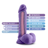 Au Naturel Bold Hero 8 Inch Dildo Purple > Dildos > Realistic Dildos - Tophatter Daily Deals