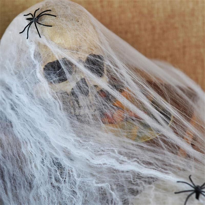 Large Spider Web Decor - 5M Giant Spider Web Party Props Decor Outdoor Fancy Dress Festive & Franchise - Tophatter Daily Deals