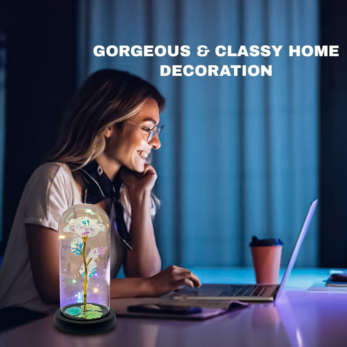 Led Rose Lights - Mum Gift Rose Women Christmas Anniversary Girlfriend Boyfriend Her Him Birthday Christmas - Tophatter Daily Deals