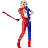 Girls Suicide Harley Cosplay Costumes Joker Squad Quinn Clown Jacket Pants Sets Christmas Halloween Party Fancy Dress for Women - Tophatter Daily Deals