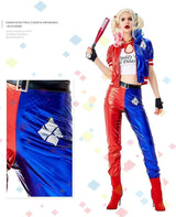 Girls Suicide Harley Cosplay Costumes Joker Squad Quinn Clown Jacket Pants Sets Christmas Halloween Party Fancy Dress for Women - Tophatter Daily Deals