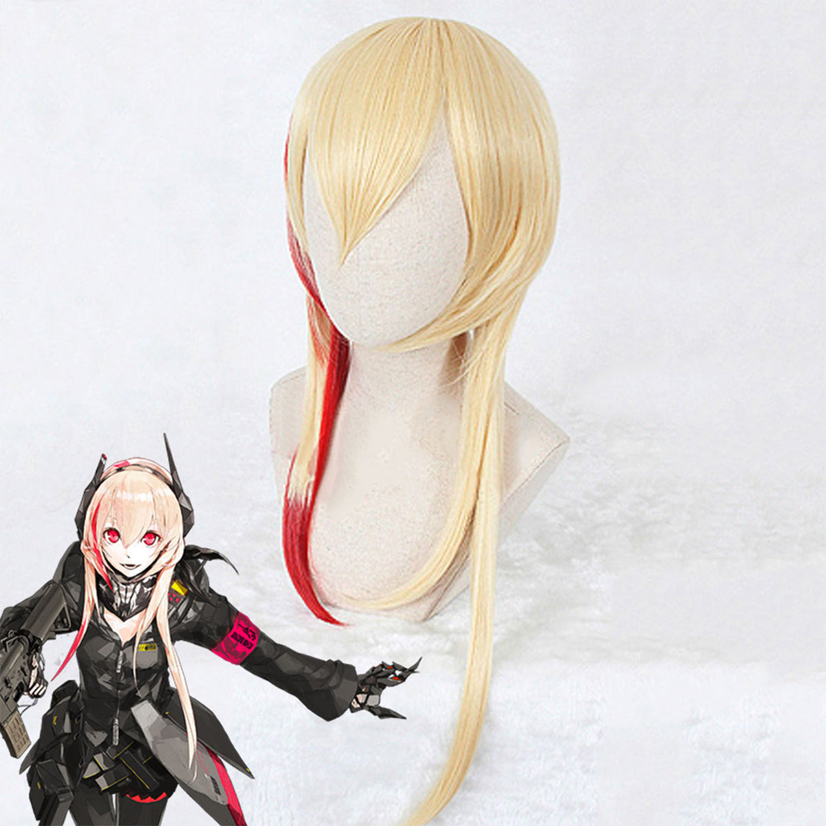 Girls Frontline M4 SOPMOD Block II Golden Red Cosplay Wig Wig - Tophatter Daily Deals