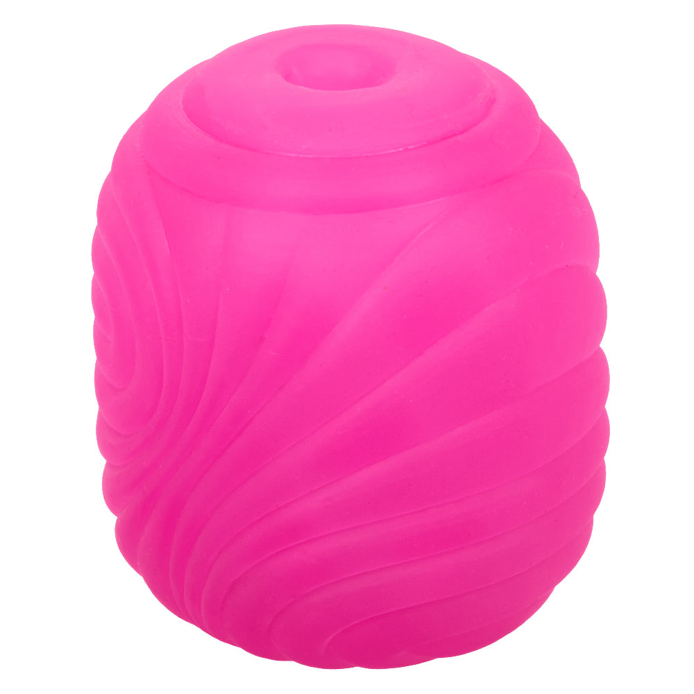 Pop Sock Textured Pink Soft Tight Stretchy Reversible Masturbator with Dual Sensations and Suction Closure > Sex Toys For Men > Masturbators Cup - Tophatter Daily Deals