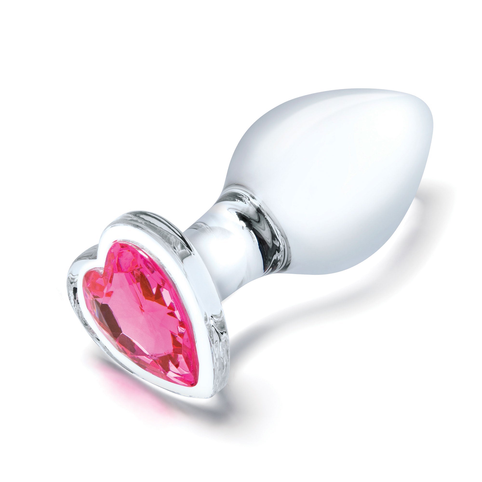 Glas 3 Inch 3.5 Inch 4 Inch 3PC Heart Jewel Clear Glass Anal Training Kit > Glass > Toys - Tophatter Daily Deals