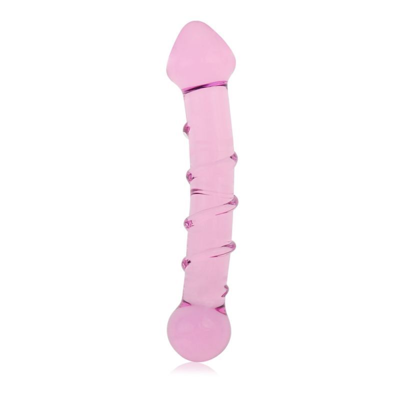 Glass Romance 5 Pink 7in Luxury Glass Dildo 7 Inches > Glass > Dildos - Tophatter Daily Deals