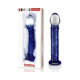 Glass Romance 7 Blue 7.5in Elegant Dildo for Pleasure > Glass > Dildos - Tophatter Daily Deals