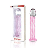 Glass Romance 7 Pink 7.5in Luxury Glass Dildo > Glass > Dildos - Tophatter Daily Deals