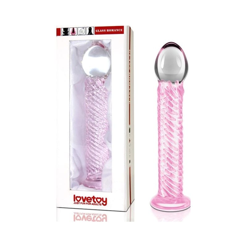 Glass Romance 7 Pink 7.5in Luxury Glass Dildo > Glass > Dildos - Tophatter Daily Deals