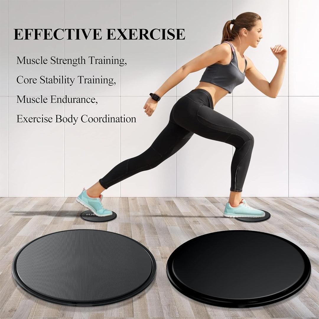 Foot Sliders for Exercise - Core Sliders Gliding Disc Cardio Abs Exercise Exercise & Fitness - Tophatter Daily Deals