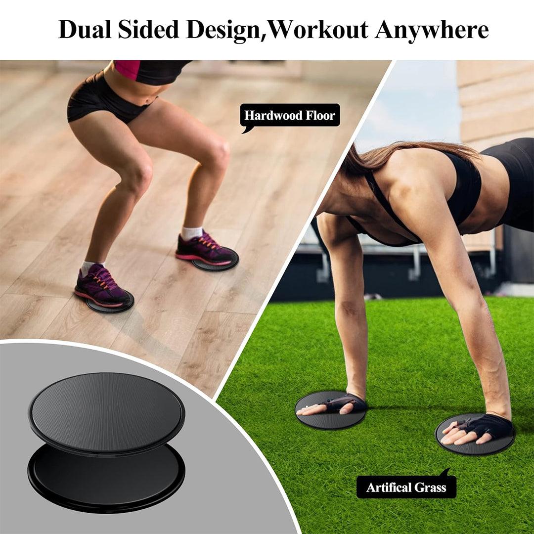 Foot Sliders for Exercise - Core Sliders Gliding Disc Cardio Abs Exercise Exercise & Fitness - Tophatter Daily Deals