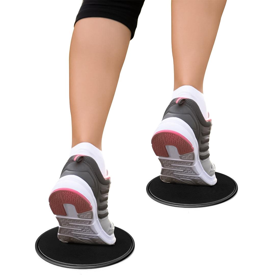 Foot Sliders for Exercise - Core Sliders Gliding Disc Cardio Abs Exercise Exercise & Fitness - Tophatter Daily Deals