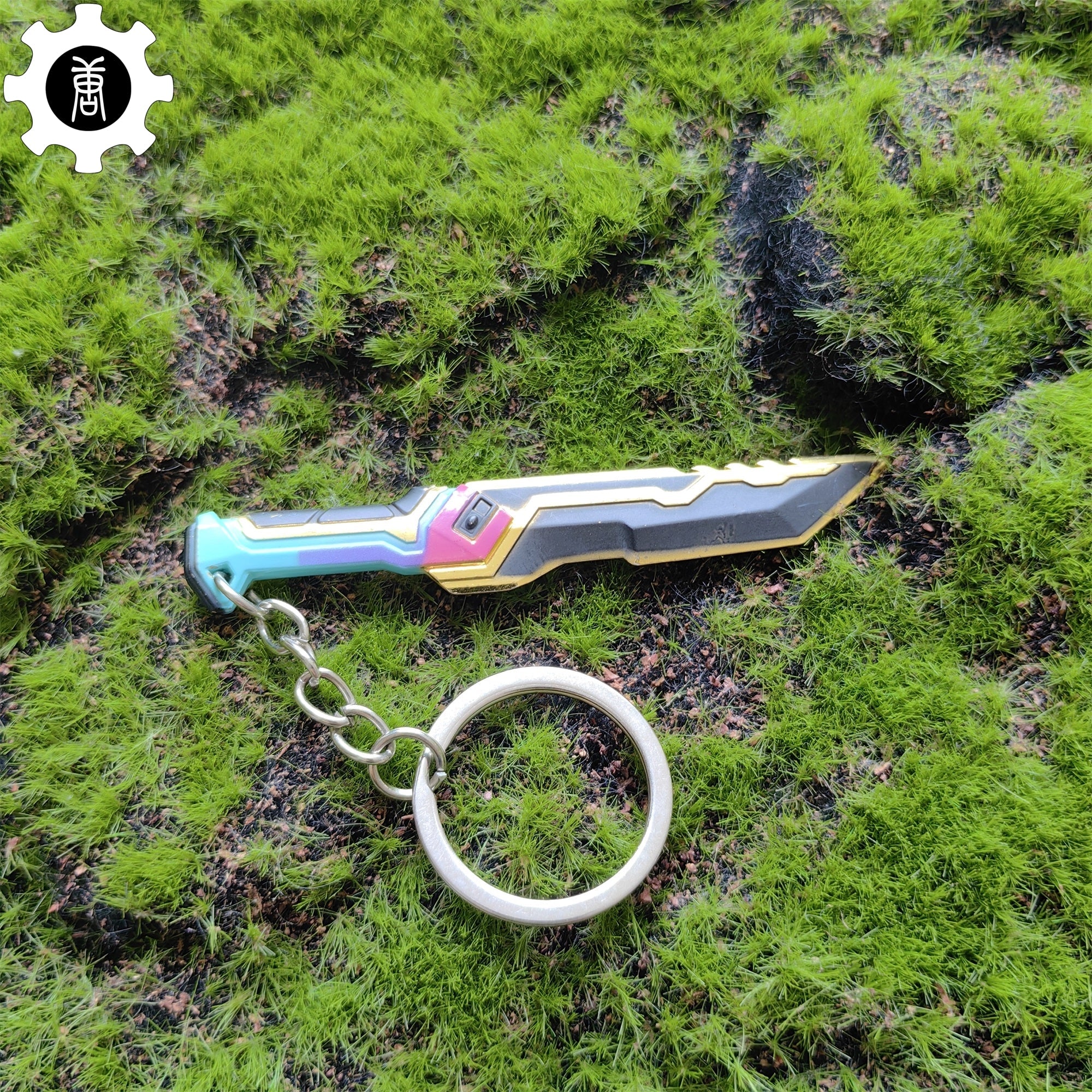 Tiny Glitchpop Dagger Metal Keychain - Tophatter Daily Deals