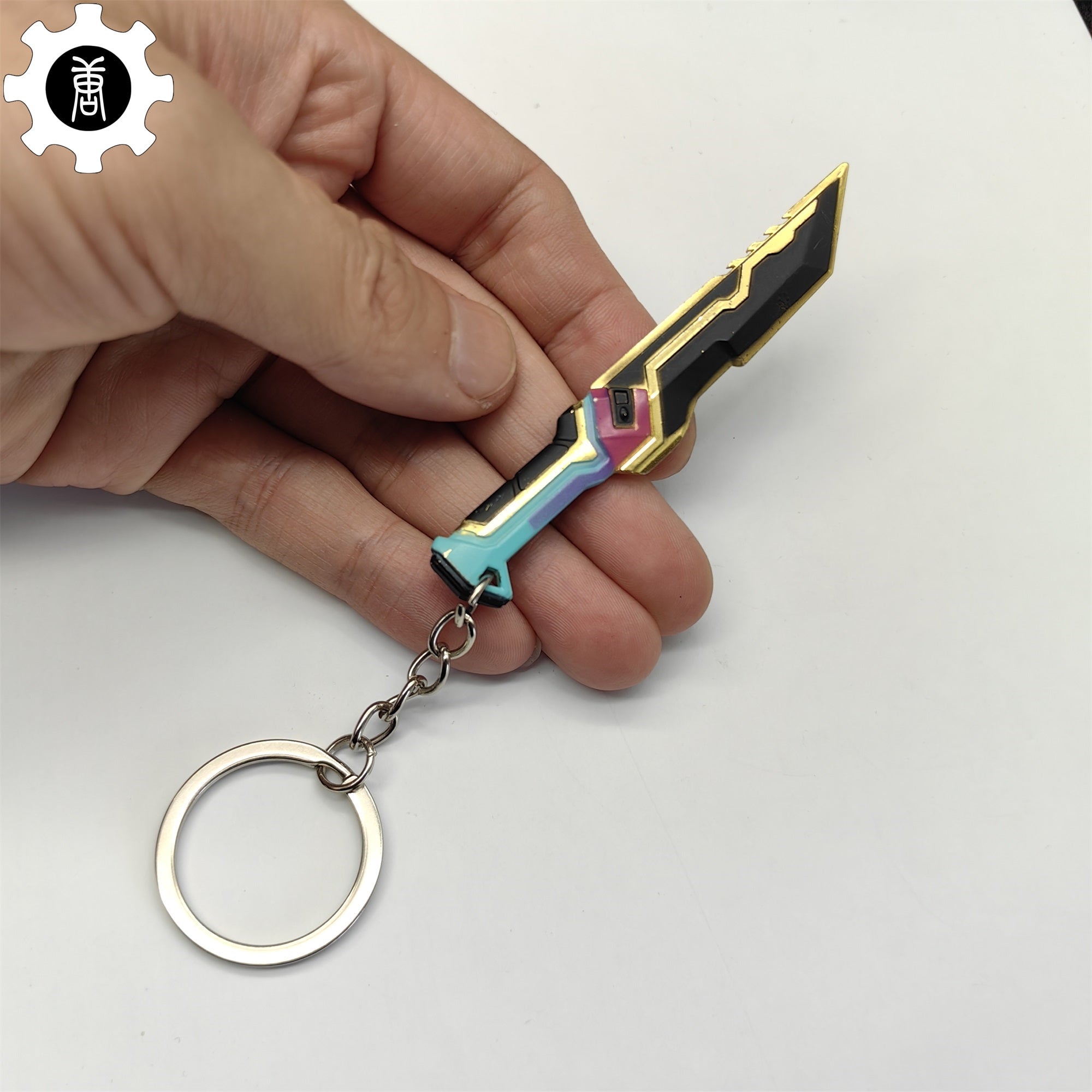 Tiny Glitchpop Dagger Metal Keychain - Tophatter Daily Deals