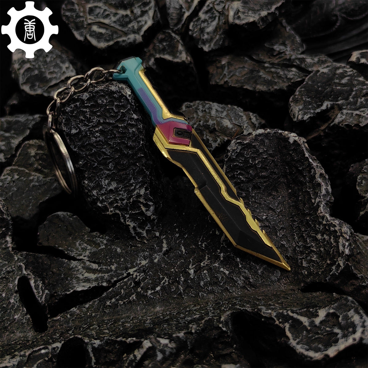 Tiny Glitchpop Dagger Metal Keychain - Tophatter Daily Deals