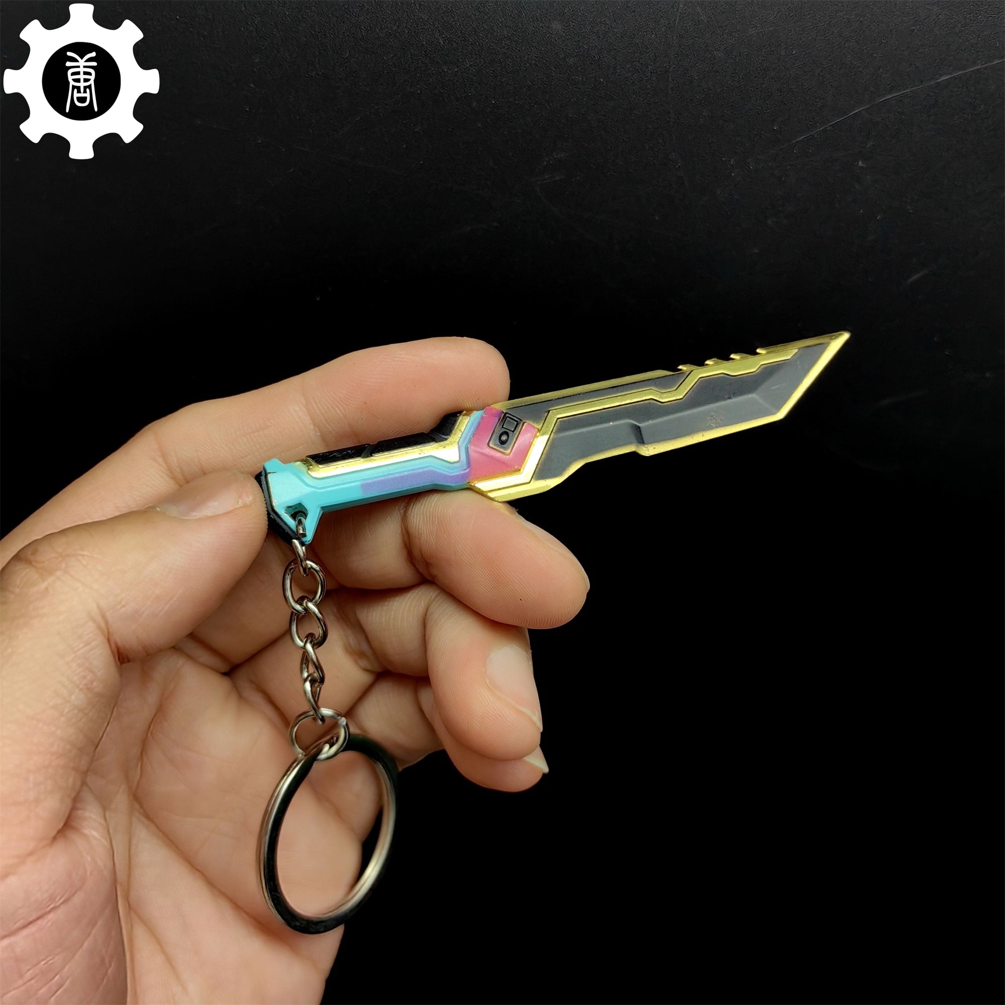 Tiny Glitchpop Dagger Metal Keychain - Tophatter Daily Deals